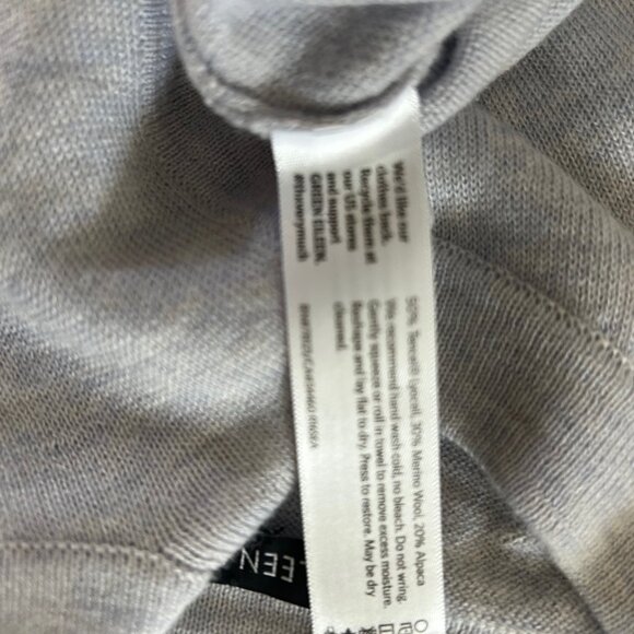 Eileen Fisher Sweater Wool Alpaca Blend Women Minimalist Sleeveless Washable - Picture 8 of 9